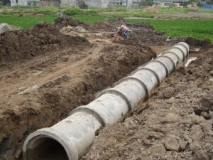 Sụt lún đường cống thoát nước