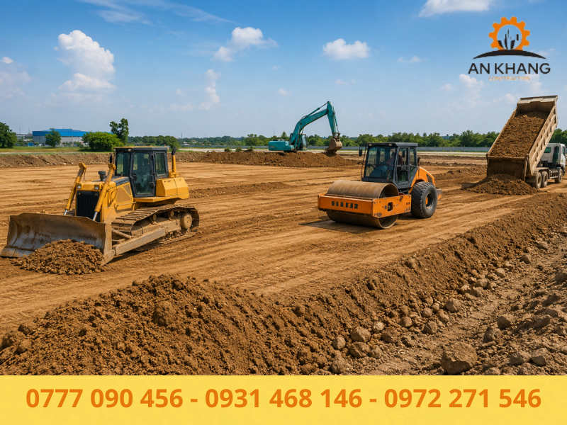 Các khu vực san lấp mặt bằng trọn gói tại tỉnh Bình Dương
