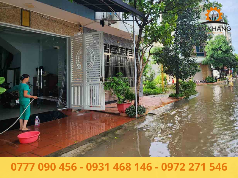 Nhà trong khu vực thường xuyên ngập lụt