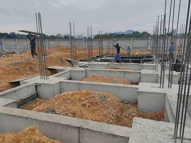 Gia cố kỹ lại nền móng