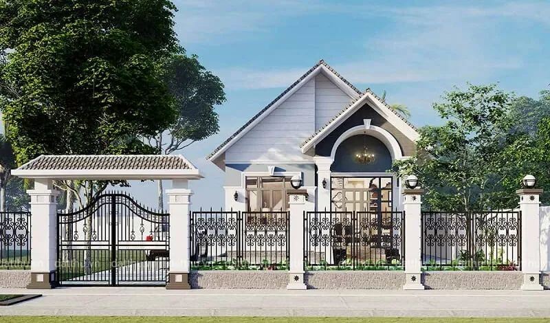 Thiết kế cổng nhà nông thôn cấp 4