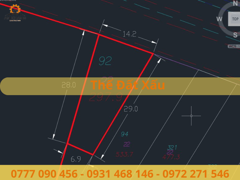 Bản vẽ miêu tả đất thóp hậu