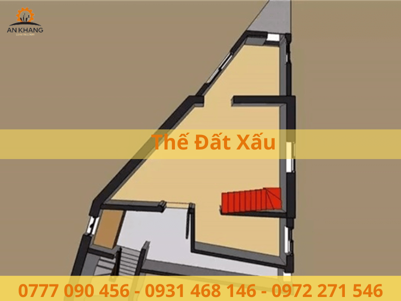 Ảnh minh họa về đất hình tam giác