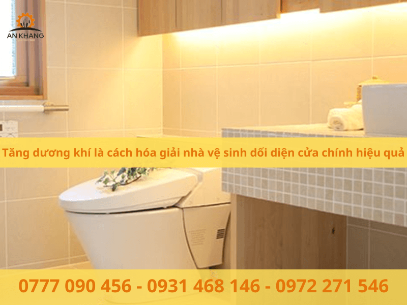Cách hóa giải nhà vệ sinh đối diện cửa chính với máy hút mùi