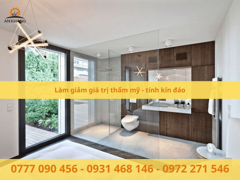 Làm giảm giá trị thẩm mỹ - tính kín đáo