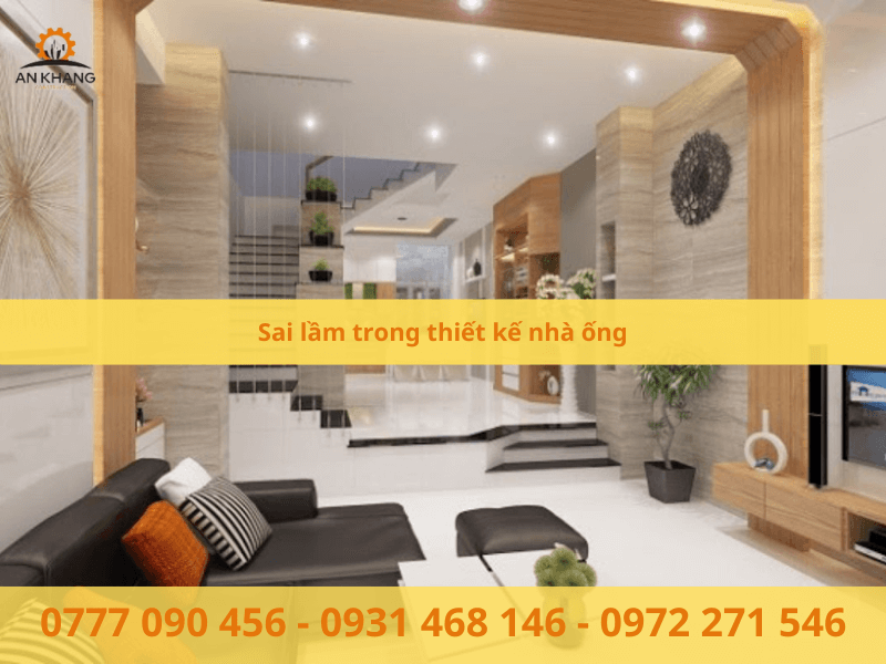 Sai lầm trong thiết kế nhà ống