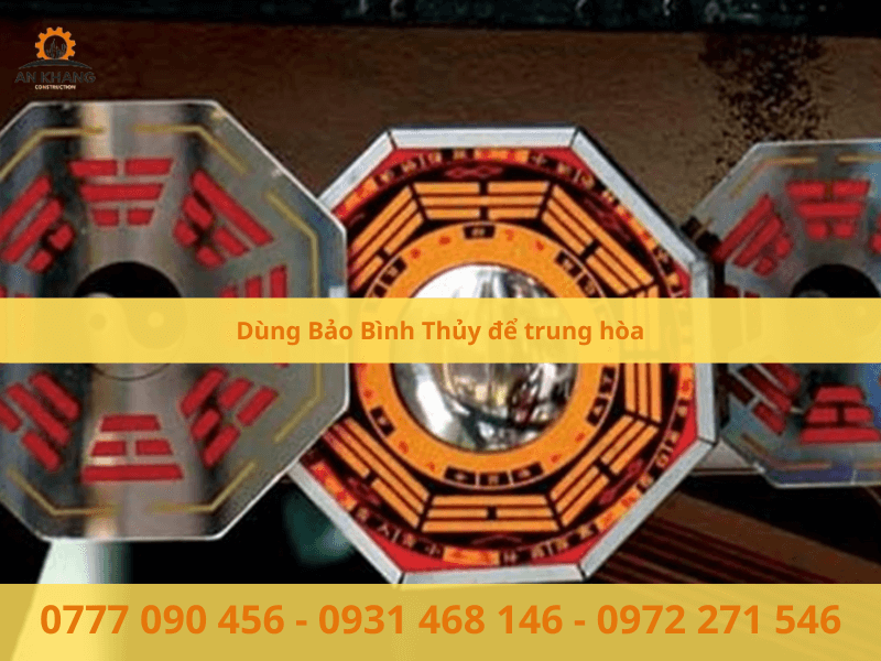 Treo gương bát quái hoặc hồ lô phong thủy