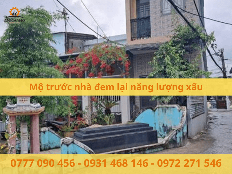 Mộ trước nhà đem lại năng lượng xấu