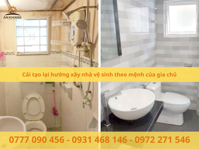 Cải tạo lại hướng xây nhà vệ sinh theo mệnh của gia chủ