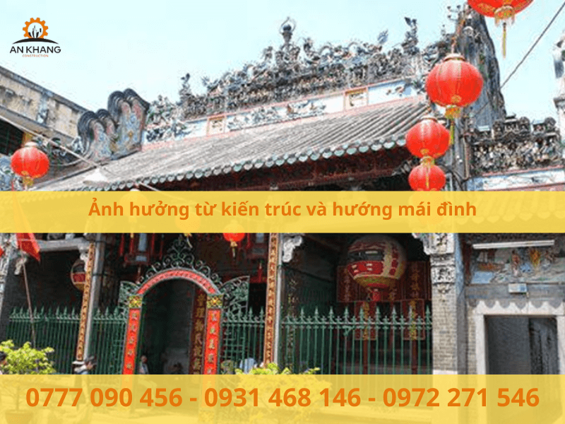 Ảnh hưởng từ kiến trúc và hướng mái đình