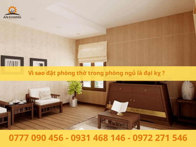 Vì sao đặt phòng thờ trong phòng ngủ là đại kỵ ?