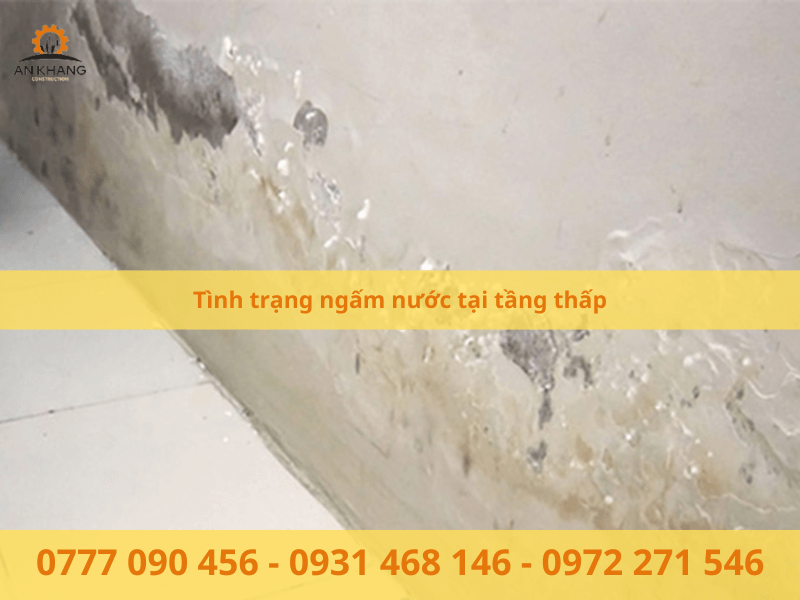 Tình trạng ngấm nước tại tầng thấp
