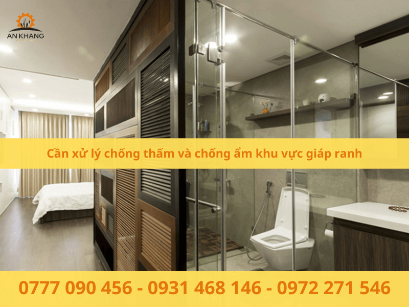 Cần xử lý chống thấm và chống ẩm khu vực giáp ranh