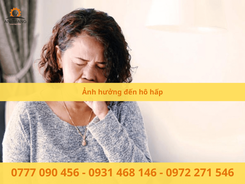 Ảnh hưởng đến hô hấp