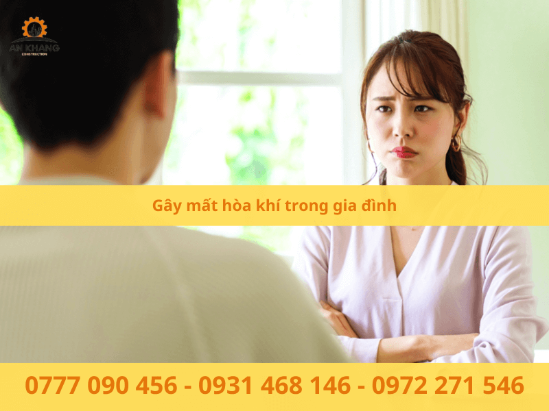 Gây mất hòa khí trong gia đình