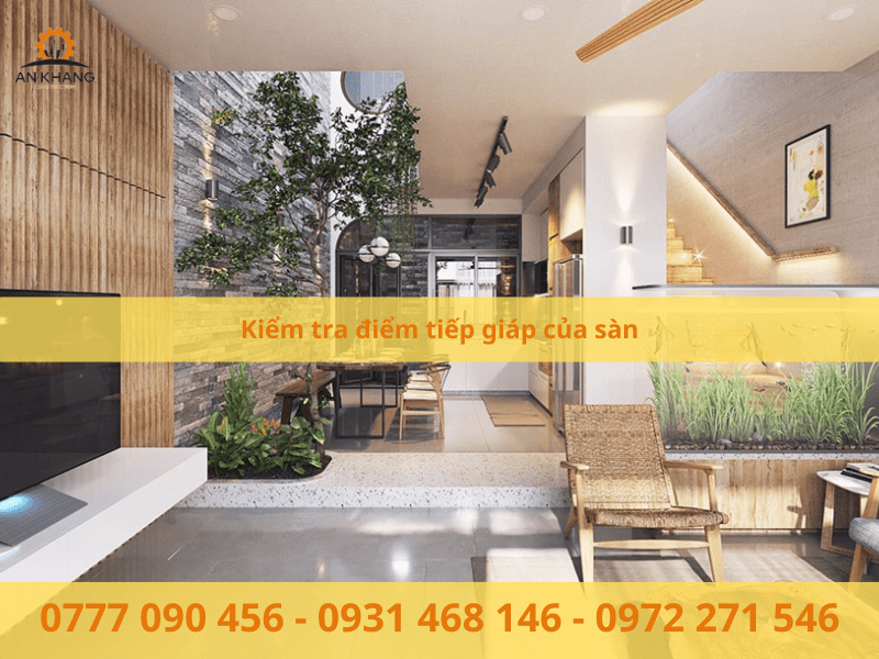 Kiểm tra điểm tiếp giáp của sàn