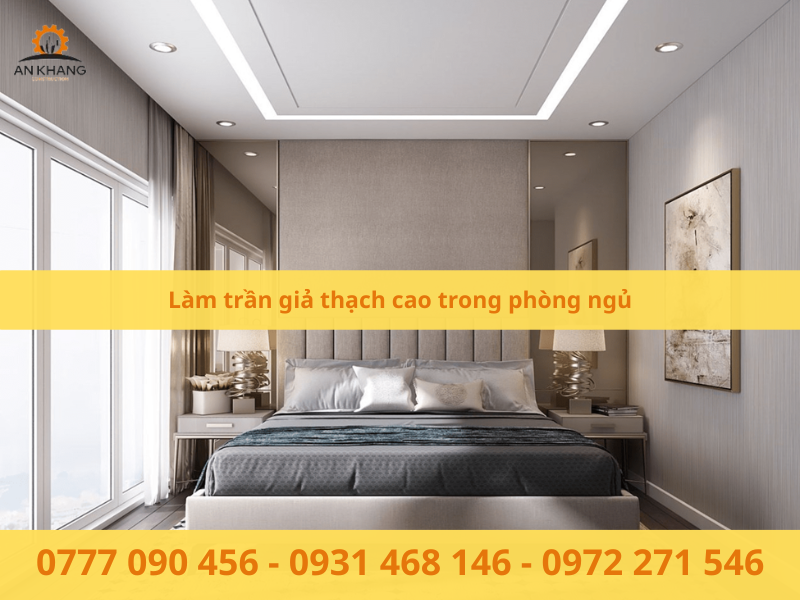 Làm trần giả thạch cao trong phòng ngủ