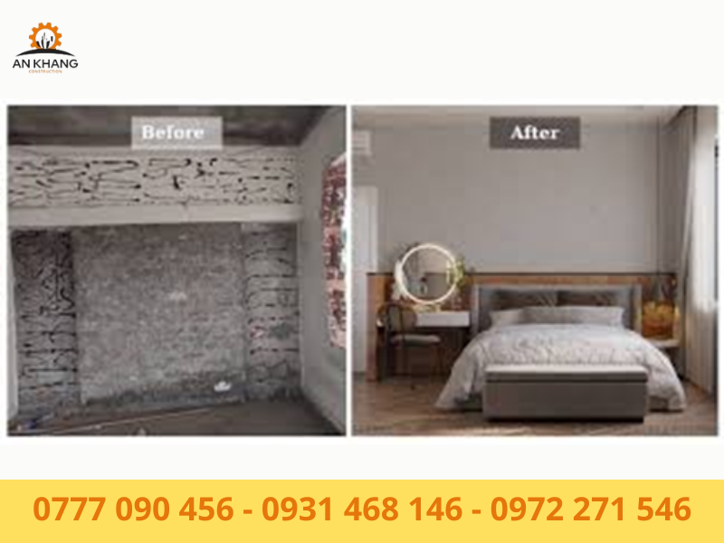 Cải tạo phòng ngủ loại bỏ xà ngang