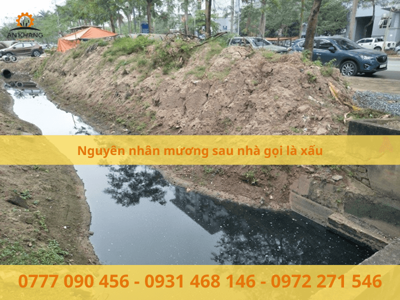 Nguyên nhân mương sau nhà gọi là xấu