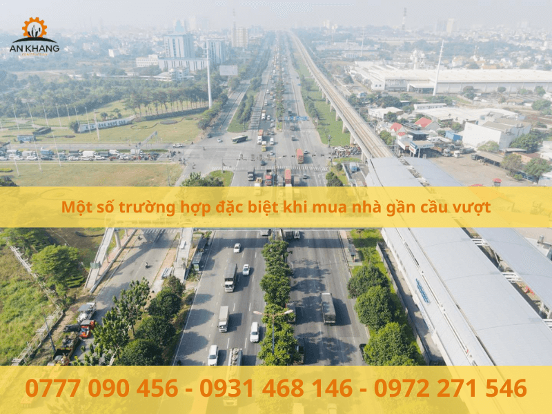 Một số trường hợp đặc biệt khi mua nhà gần cầu vượt