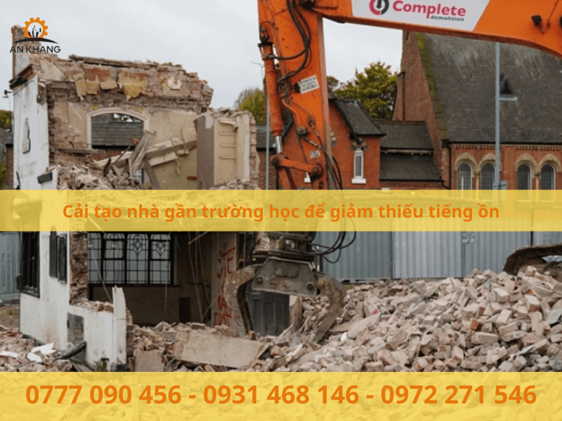 Cải tạo nhà gần trường học để giảm thiếu tiếng ồn