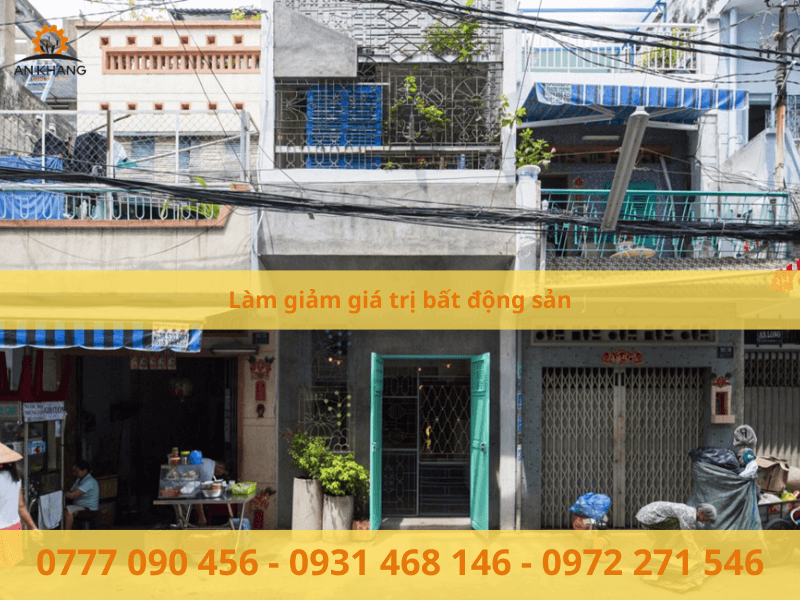 Làm giảm giá trị bất động sản