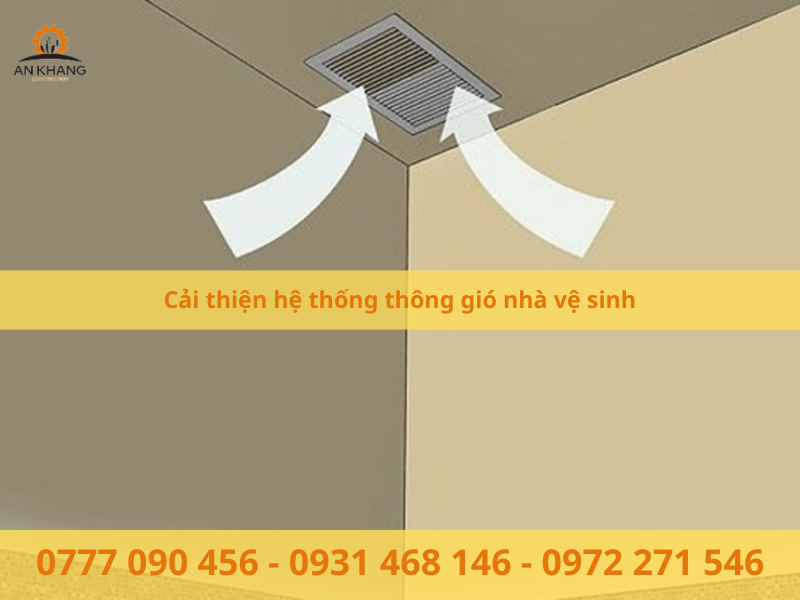 Cải thiện hệ thống thông gió nhà vệ sinh