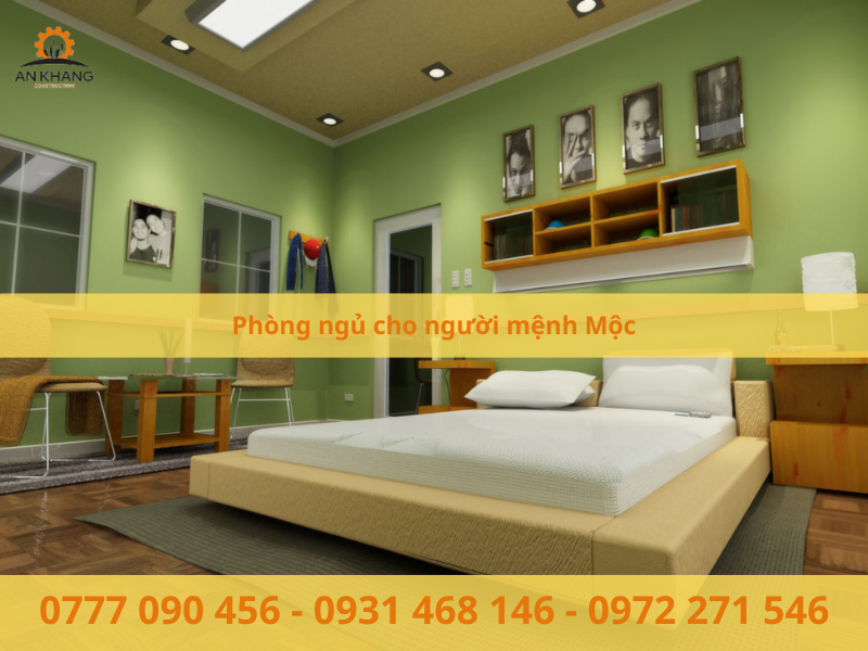 Phòng ngủ cho người mệnh Mộc