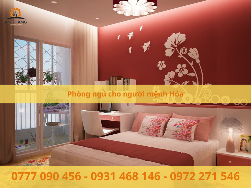 Phòng ngủ cho người mệnh Hỏa
