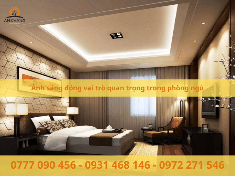 Ánh sáng đóng vai trò quan trọng trong phòng ngủ