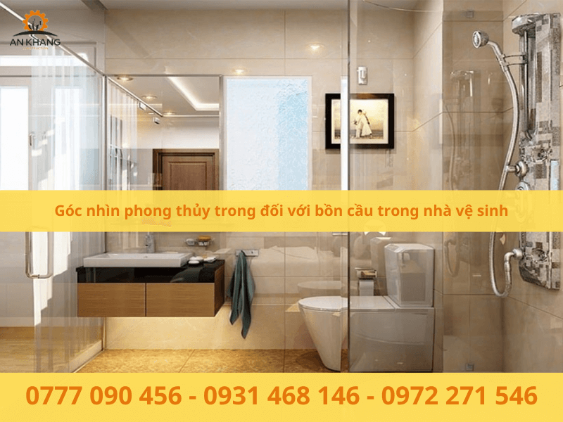 Góc nhìn phong thủy trong đối với bồn cầu trong nhà vệ sinh