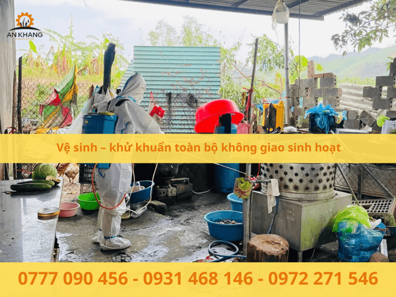 Vệ sinh – khử khuẩn toàn bộ không giao sinh hoạt