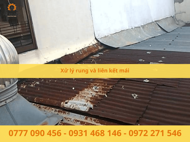 Xử lý rung và liên kết mái