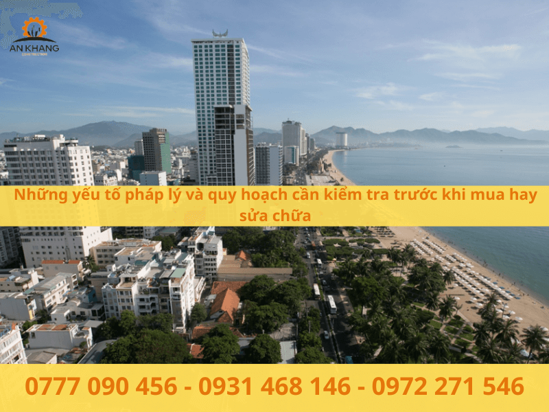 Những yếu tố pháp lý và quy hoạch cần kiểm tra trước khi mua hay sửa chữa