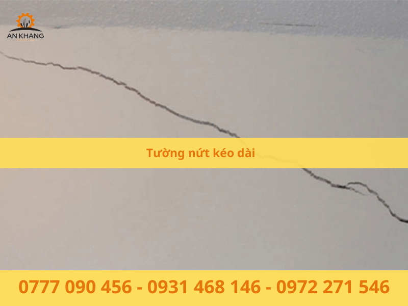Tường nứt kéo dài