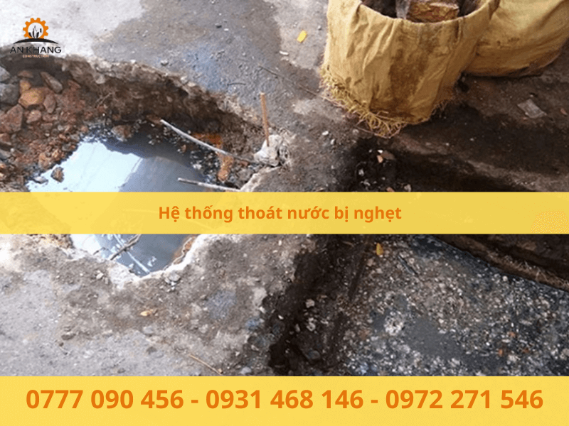 Hệ thống thoát nước bị nghẹt