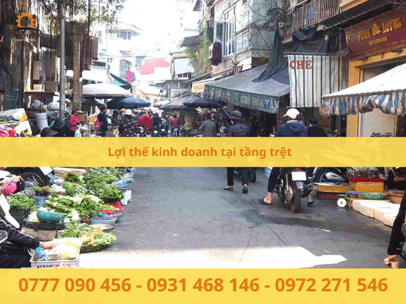 Lợi thế kinh doanh tại tầng trệt