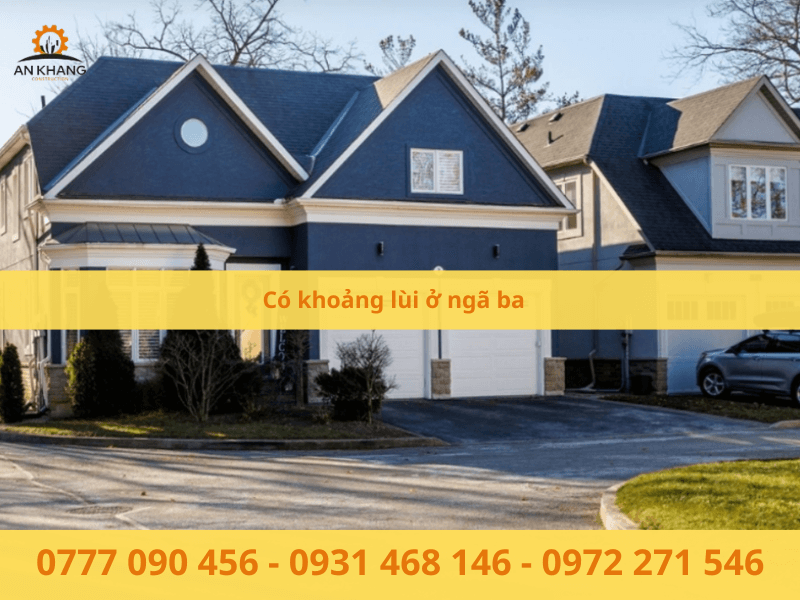 Có khoảng lùi ở ngã ba