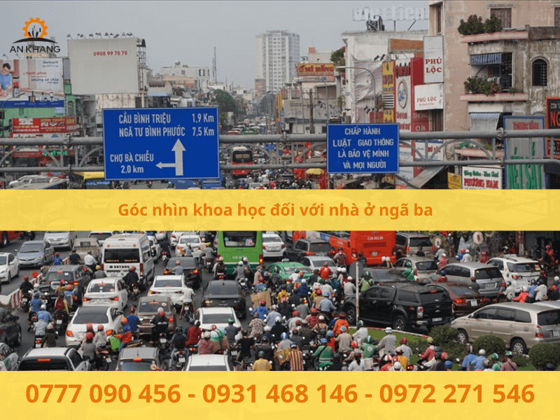 Góc nhìn khoa học đối với nhà ở ngã ba