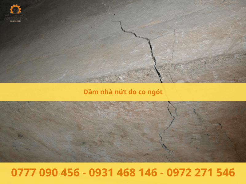 Dầm nhà nứt do co ngót