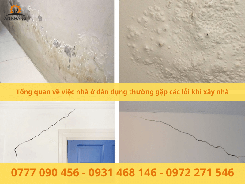 Tổng quan về việc nhà ở dân dụng thường gặp các lỗi khi xây nhà