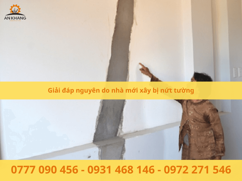 Giải đáp nguyên do nhà mới xây bị nứt tường