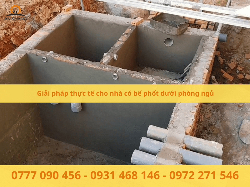 Một số giải pháp thực tế cho nhà có bể phốt dưới giường ngủ