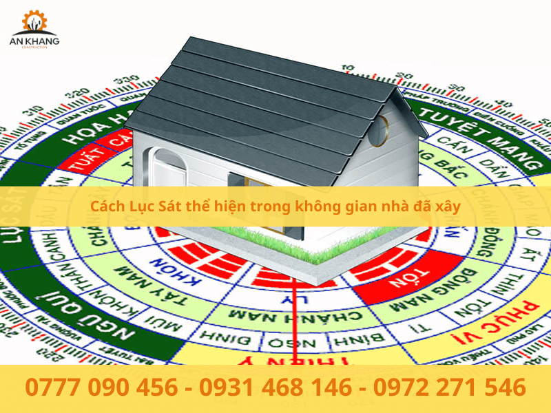 Cách Lục Sát thể hiện trong không gian đối với nhà đã xây