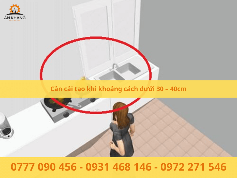 Cần cải tạo khi khoảng cách dưới 30 – 40cm