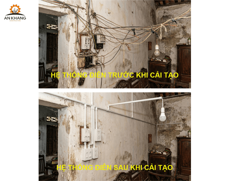 Cải tạo dời hệ thống điện nước