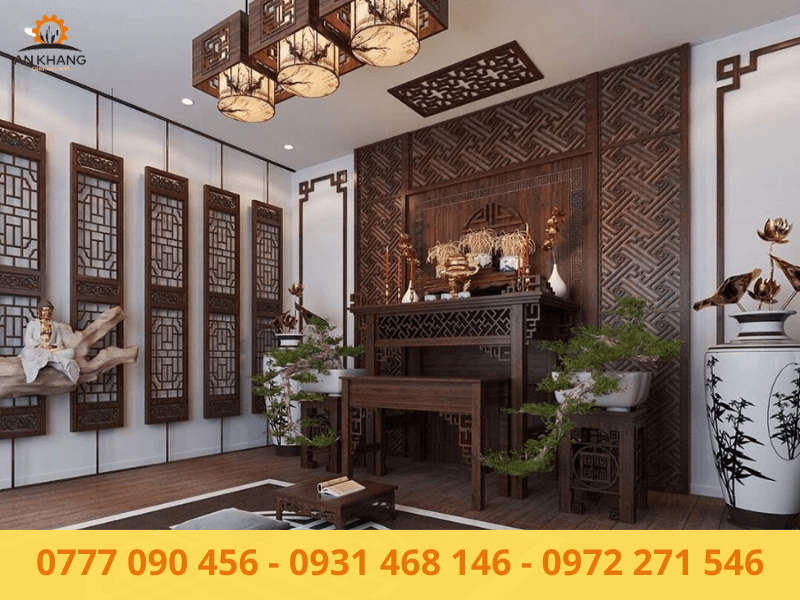 Không đặt cửa phòng ngủ đối diện với bàn thờ